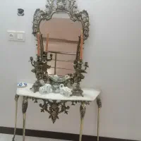 اینه شمعدان و کنسول برنزی