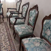 مبلمان ۹ نفره ، چوب گردو ،کار دست ، نو
