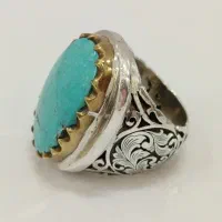 انگشتر نقره فیروزه اصلی|جواهرات|گرگان, |دیوار