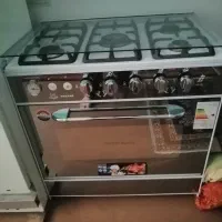 فروش اجاق گاز 5 شعله پاکزاد طرح فر در حد نو