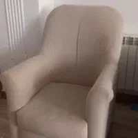 مبل ۴ نفره و ویترین سفید|مبلمان خانگی و میز عسلی|صومعهسرا, |دیوار