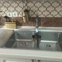 سینک اخوان دو لگن بسیار تمیز و سالم