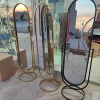 آینه قدی لوکس چرخشی با پایه فلزی رنگ فورتیک مدرن