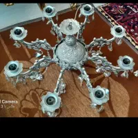 لوستر برنزی ۸ شاخه ۲ عدد|لوستر و چراغ آویز|تبریز, |دیوار