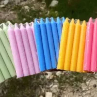 شمع قلمی ده سانت قطر ۱۲میلیمتر شمع تراپی یوگا