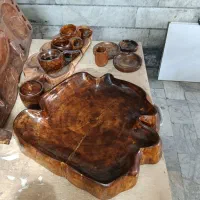 ظرف میوه خوری چوب گردو سایز بزرگ تولید کننده
