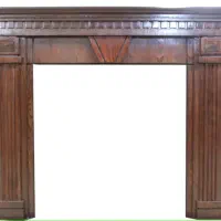 قاب چوبی شومینه