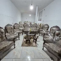 مبل سلطنتی ۹نفره تمام چوب گردو