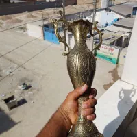 گلدان برنجی سنگین|کلکسیون اشیاء عتیقه|شهریار, شهریار|دیوار