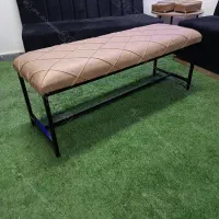 پاف بدنه فلزی با رویه چوبی ،پاف نیمکتی رویه دوختی|صندلی و نیمکت|تبریز, |دیوار