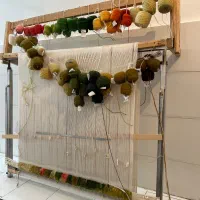 دار قالی با تمام تجهیزات|تابلو فرش|خوی, |دیوار