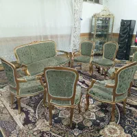 مبل استیل با میز ناهارخوری|مبلمان خانگی و میز عسلی|قم, چهل درخت|دیوار