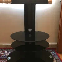 میز تلویزیون شیشه‌ای ترک VOGUES شیشه نشکن سالم