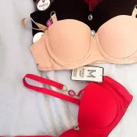 سوتین اسفنجی دکلته فنردار،نگین داررنگبندی جذاب