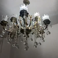 لوستر برنزی|لوستر و چراغ آویز|خسروشاه, |دیوار