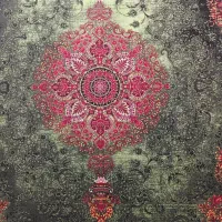 فرش لیلی،رنگ سبز لاکی ماچال ۱۲۰۰شانه تراکم ۳۶۰۰|فرش|بوشهر, |دیوار