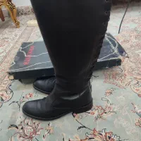 بوت چرم ساق بلند