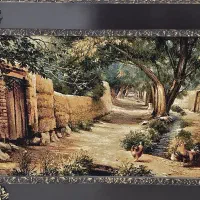 تابلو فرش خونه باغ