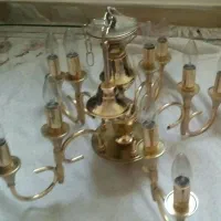 لوستر پنج  شاخه   هر شاخه دو تا لامپ میخوره|لوستر و چراغ آویز|تهران, اتابک|دیوار