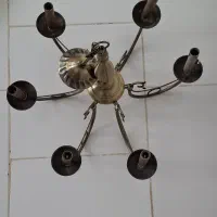 لوستر کلاسیک ۶ شاخه برنجی  بدنه سالم وباکیفیت