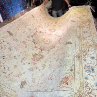 فرش ۹ متری تبریز شیرفر چله ابریشم