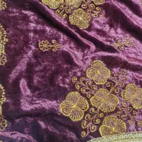 رومیزی قدیمی مخمل زرشکی|پرده، رانر، رومیزی|کرج, شهرک امام رضا (ع)|دیوار