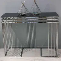 میز کنسول میز آرایش فلزی فورتیک شیک ۳خط|بوفه، ویترین، کنسول|آفتاب, |دیوار