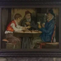 تابلوفرش دستباف قمار باز