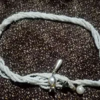 مروارید قدیمی اصل اصل سه رشته با دانه های ریز