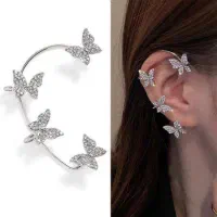 گوشواره پروانه بدون نیاز به سوراخ کردن گوش