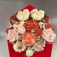 باکس گل و گیفت شمع