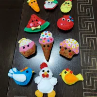 مگنت یخچالی نمدی فانتزی