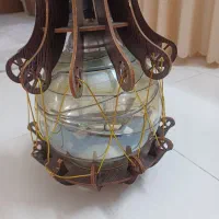 لوستر چوبی ۲ عدد باهم|لوستر و چراغ آویز|پردیس, فاز ۴|دیوار