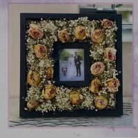 قاب گل رزینی|تابلو، نقاشی، عکس|رشت, پسیخان|دیوار