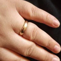 انگشتر حلقه ساده ۵ درصد وزن ۱ گرمو.۳۰ سوت|جواهرات|نورآباد ممسنی, |دیوار
