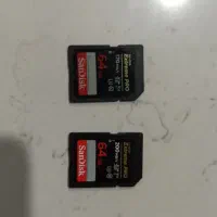 مموری Sd.  64G. sandisk در حد نو