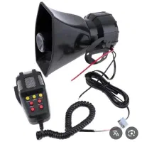 آژیر پلیسی 8 حالته لنزو و یک جفت بوق
