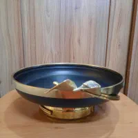 میوه خوری طرح گل لیلیوم برنزی|ظروف سرو و پذیرایی|تهران, ابوذر|دیوار