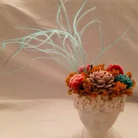 باکس گل شمعی گلدان چهره