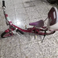 دوچرخه دخترانه سایز ۱۶ سالم در حد نو