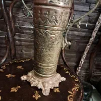 سماورذغالی  کلکسیونی برنجی پر از قلم ۶۵ سانت|کلکسیون اشیاء عتیقه|تهران, شهرک غرب|دیوار