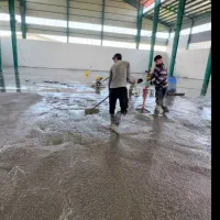 فروش و بتن ریزی سقف محوطه سوله با دستگاه ماله برقی|خدمات پیشه و مهارت|قزوین, |دیوار