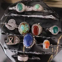 ۱۰عدد انگشتر نقره  قیمت ساچمه