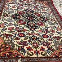 قالیچه دستبافت نقشه قم پشم نقشه قم ۸۳*۱۲۳