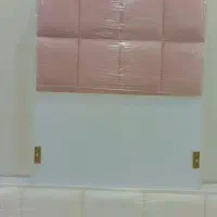 تخت ۱ نفره چراغدار پارچه ای جلو پارچه|تخت و سرویس خواب|رامهرمز, |دیوار