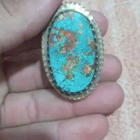 انگشتر فیروزه قواره درشت سایز ۶۹ ۷۰