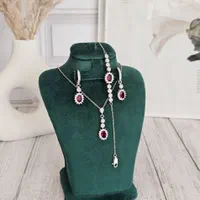 نیمست مجلسی همراه با دستبند جنس نقره۹۲۵