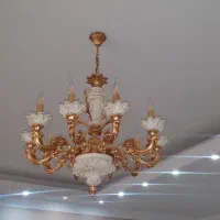 لوستر برنز و چینی طلاکوب