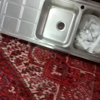 سینک استیل دو لنگه برند تی ان دی|مصالح و تجهیزات ساختمان|بناب, |دیوار