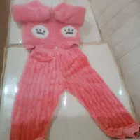 سویشرت شلوار سرهمی مخمل اندازه دو تا دونیم سال